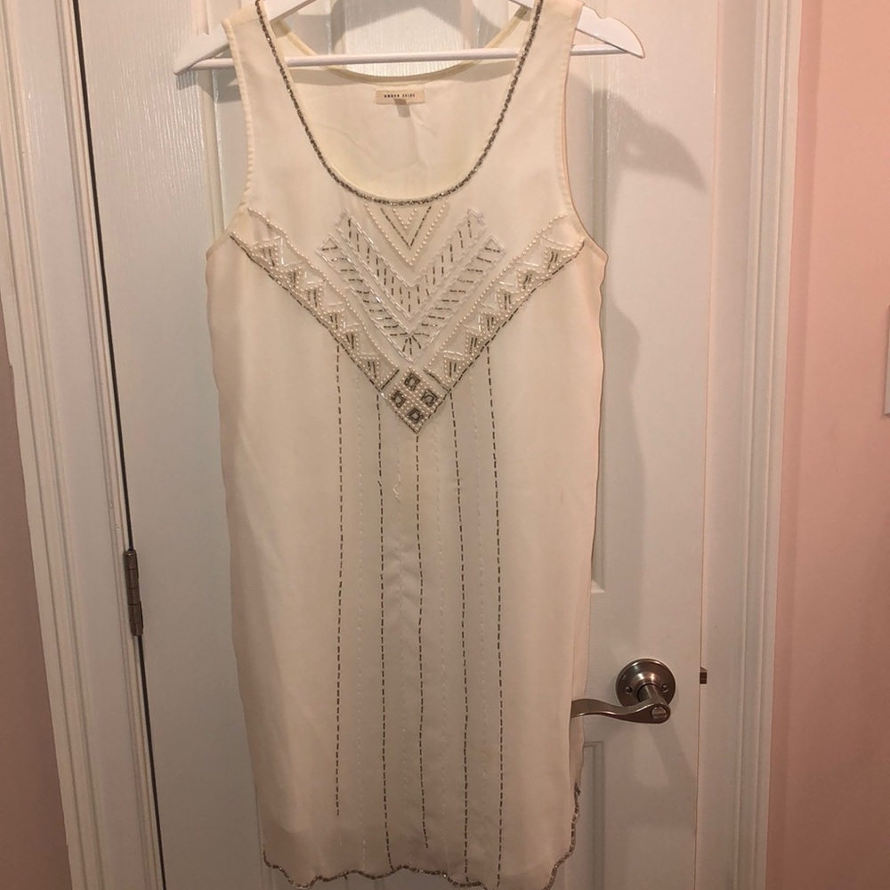 White graduation dress